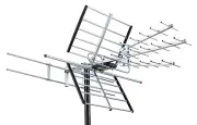 PIBIDI Outdoor TV Antenna, Long Range Digital OTA Antenna for 4K 1080P VHF UHF,