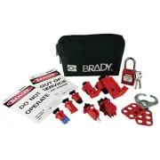 Brady ELECTRICIAN'S MINI POUCH WITH SAFETY PADLOCK BRD848284 430x127x115mm Black