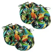 16 in Outdoor Spun Polyester Tufted Chair Cushion Set of 4
