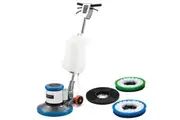 Auch 17' Commercial Orbital Scrubber & Polisher, Hard Floor Buffer, Carpet Cleaner, 12L Solution Tank, 2 Brushes