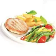3-section Portion & Nutrition Control Plates, 100% Compostable - (Pack of 25)