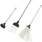 BESPORTBLE Miniature Dollhouse Cleaning Tools Set Mop Broom Plunger for Doll's House Bathroom Accessory