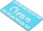 Alipis Washing Machine Cleaning Sign Dishwasher Magnet Clean Indicator Home Cleaning Magnet Sticker Kitchen Accessory