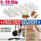 Clip Kitchen Spice Gripper Strip Jar Rack Storage Holder Wall Cabinet Door W@