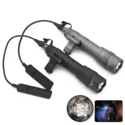 M640DF Hunting LED Flashlight Dual Fuel White Light 1400Lumens Torch Side Rail