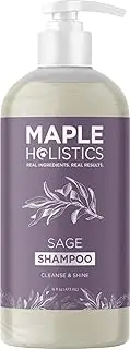Clarifying Shampoo for Dry Scalp Care - Sulfate Free Shampoo for Men and Womens Hair Treatment with Sage and Tea Tree Essential Oil - Volumizing Hair Oil for Build Up Flakes and Nourishing Hair Care