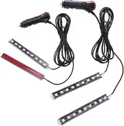 Generic Led Lights for Pack Red Easy to Install Universal Fitment Stylish Ambiance Lighting for Car Interior