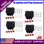 4 set Ignition Coil Plug Connector For 2000-2005 Toyota Corolla Celica Echo