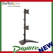 Startech Vertical Dual Monitor Stand - Heavy Duty Steel
