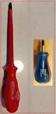 Minimax Pozidrive Screwdriver PZ3 150mm 1000v V93 + Short Stubby Phillips 1x2.5
