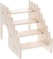 Guinea Pig Maze Toy Hamster Gerbil Tunnel Tube Chinchilla Stand Ladder Mouse Ladder Bridge Rat Hideout Chinchilla Ladder Wooden Ladder Wooden Rat House Ladder Rat Ladder Toddmomy