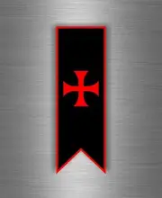Sticker Order Of Malta Templar Flag Crusader Templar Crusader M