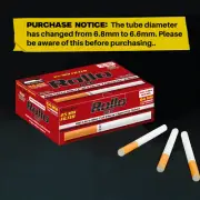 Rollo Ultra Slim 'Red' 25mm Filter Tubes (100 Count) - 500