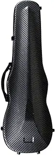 Tadill Violin Case Violin Storage Hard Box Carbon Fiber Violin Box Violin Bag for Beginner, black
