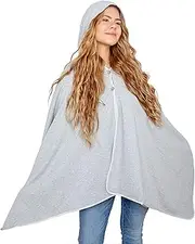 [Halsa] EMF Protection Wrap Poncho, Radiation Protection Cloak, Large Wearable Blanket with Hood