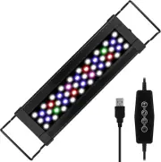 Fish Tank Light, Zingbabu 10W USB Full Spectrum Aquarium Light with Timer for...