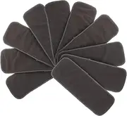 HONITANO Bamboo Charcoal Diapers 10pcs Reusable Nappies Absorbent Pads for Changing Training