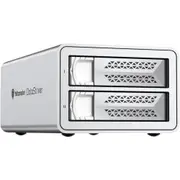 Yottamaster 2 Bay RAID Hard Drive Enclosure Aluminum USB3/0 External SATA HDD Enclosure for 3.5 HDD-Support RAID [Yottamaster-VN200RU3-AU-SV-BP]