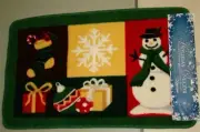 New Nourisons Snowman Snow Flake Christmas Presents Kitchen Rug FREE SHP