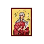 Saint Tabitha icon, Handmade Greek Catholic Orthodox icon of St Tabitha, Byzanti