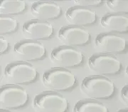 64Pcs CLEAR Ball Round Anti-Collision Silicone Pad With 3M Sticker 12*2mm
