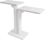 LYXWGRZD Console Table, Narrow Sofa Entryway Table with Metal Frame, Contemporary Marble Accent Table, Behind Couch Table, for Living Room Hallway Entrance(White)