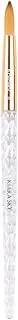 Kiara Sky Acrylic Brush #8 - Clear | 100% Pure Kolinsky | Crystal Cut Handle and Acetone Resistant
