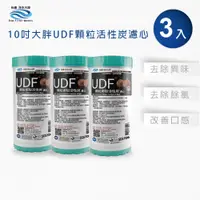 在飛比找PChome24h購物優惠-怡康 10吋大胖標準UDF椰殼活性碳濾心(3入)