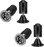 uxcell 2 Pair Bike Handlebar End Plugs Aluminum Bar End Caps 24-35mm Adjustment Expanding Locking with Screw for MTB Road BMX Fixed Gear Bike, Black