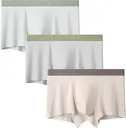 [Maiyifu-GJ] 3 Pack Mens Moisture-Wicking Boxer Briefs Soft Breathable Underwear Trunks Lightweight Comfortable Underpants, Color37, Medium, Color37, Medium