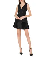 Milly Mixed Media Minidress