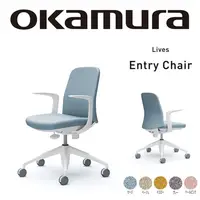 在飛比找PChome24h購物優惠-【日本OKAMURA】Lives Entry 家用電腦椅(石