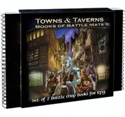 Book of Battle Mats - Towns & Taverns Board Game