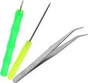 jojofuny 3pcs Paper Quilling Tools Ergonomic Rolling Pen Kit for Beginners Curling Needle and Slotted Roller for DIY Cardmaking and Crafting Projects