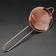 1Pcs 304 Stainless Steel Hawthorn Cocktail Strainer Fine Mesh Julep Juice Strainer Copper Gold Color Bar Tools For Bartender