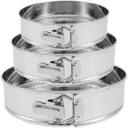 3Pcs Round Cake Pan Springform Pan Set Nonstick Heat Resistant Cheesecake Pan ➲