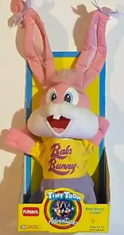 1990 Baps Bunny vintage tiny toon adventures puppet (playskool)