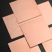 LanMaiXun 1pcs 6mm×150mm×150mm T2 Copper Sheet, Thin Copper Plate