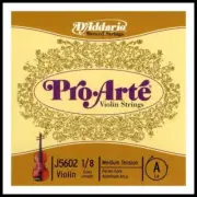 D'Addario Pro-Arte Violin Single A String, 1/8 Scale, Medium Tension J5602