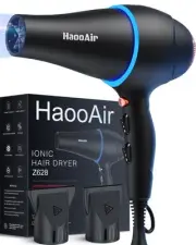 Hair Dryer with Diffuser, Professional Ionic Hair Dryer with Blue Light AC Mo...