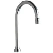 Chicago Faucet Gn2ae3jkabcp Gooseneck Spout, Brass