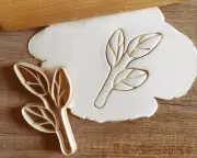 Decorative Leaf Flower Tulip Roses Beautiful Doodle Cute Cookie Cutter