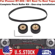 FOR PIONEER RT-909 RT-901 REEL TO REEL PAIR PINCH ROLLER & WRENCH TOOL,BELT KIT