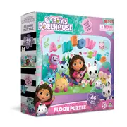 46pc Gabby's Dollhouse 51x77cm Jigsaw Puzzle Floor Kids/Children Play Game 3+