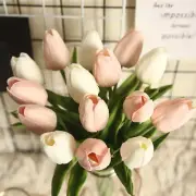Artificial Tulip Flowers with Real Touch Feel - Pack of 10 Stems
