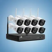 UL-tech Wireless CCTV 3MP Security Camera 8CH NVR 8 Square Cameras WiFi Outdoor