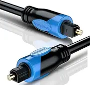 BlueRigger Digital Optical Audio Toslink Cable (3M / 10FT, Fiber Optic Cord, 24K Gold-Plated) - Compatible with Home Theatre, Sound Bar, TV, Xbox, PlayStation PS5/PS4