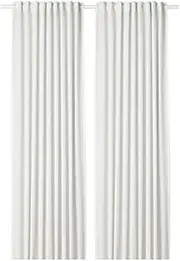 [IKEA] Hilja Curtains 1 Pair White 504.308.18 Size 57x98