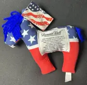 Dammit Doll Democratic Donkey 7” Plush Politics Voting Gag Gift New