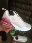Women's Nike Air Max 270 Pink Sneakers made with Swarovski Crystals Custom